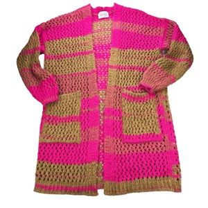 Sita Murt Open Chunky Knit Long Cardigan sweater, 38